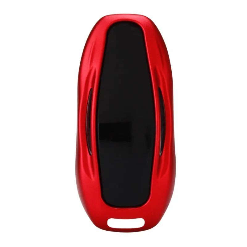 Luxury Aluminum Metal Alloy Car Key Fob Pocket Ring Case Cover Holder For Tesla Model X|Футляр для автомобильного ключа|