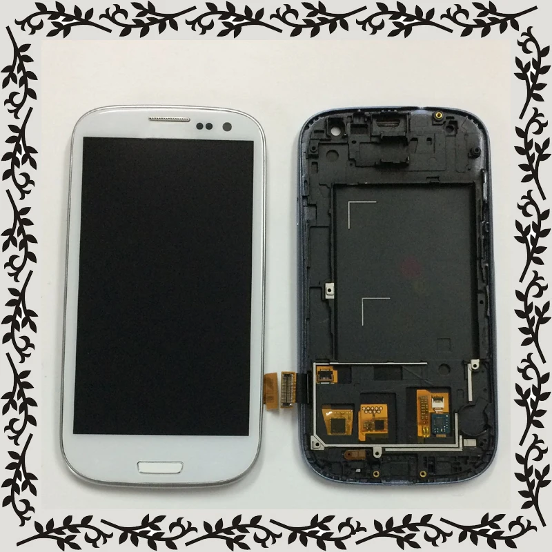 ЖК-дисплей для samsung Galaxy S III S3 i9300 GT-I9300 S3 Neo i9300 GT-i9300i ЖК-дисплей+ сенсорный экран в сборе+ рамка