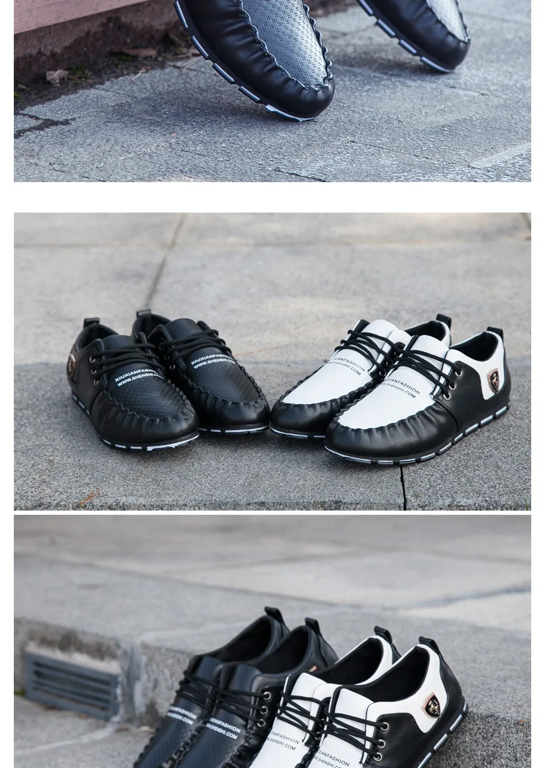 New 2017 Luxury Brand Men Shoes Casual Leisure Shoes Leather Shoes Breathable For Male Footear Loafers Men's Flats13