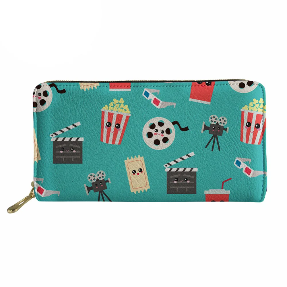 

Noisydesigns Women Purses& Wallets Long Zipper Wallets Girls PU Leather Card Holder Ladies Wallet Clutche Female Movie Money Bag