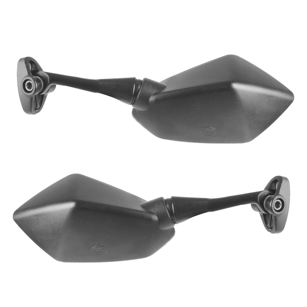 Universal Motorcycle Motorbike Rearview Mirrors Bar End Side Mirror for 2009 Yamaha FZ6R Sport Bike (Black) Rearview Mirror