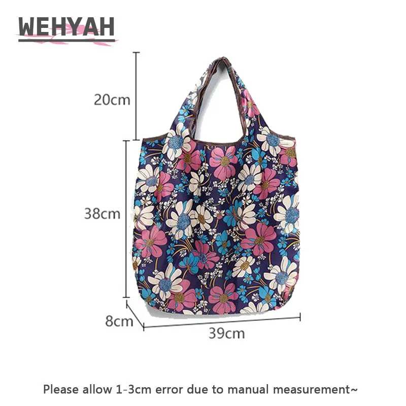 Wahyah складная сумка для покупок, многоразовые сумки для продуктов, нейлоновая сумка для покупок, женская сумка-клатч, сумка для хранения, аксессуары для путешествий ZY011