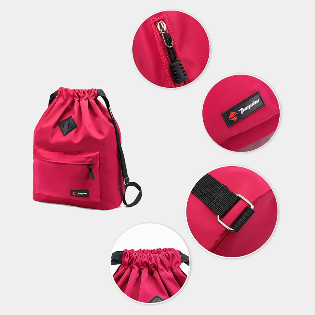 Backpack Women Canvas 3pcs/set Women Backpack Teenager Girls Backpacks Shoulder Bag Female Drawstring Bag Outdoor Sports#TX