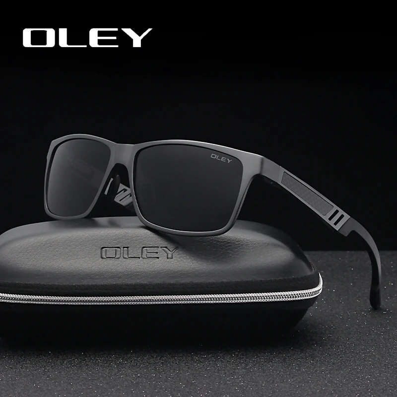 OLEY Men Polarized Sunglasses Aluminum Magnesium Sun Glasses Driving Glasses Rectangle For Men/Wome Oculos masculino Male OLEY Men Polarized Sunglasses Aluminum Magnesium Sun Glasses Driving Glasses Rectangle For Men/Wome Oculos masculino Male