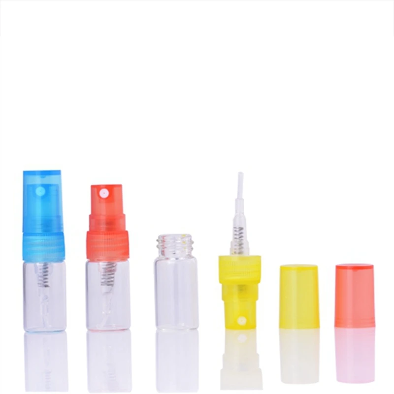 MUB-50-pcs-lot-2ml-Clear-Glass-Refillable-Perfume-Bottles-10-Colors-Mini-Bouteilles-De-Parfum (2)