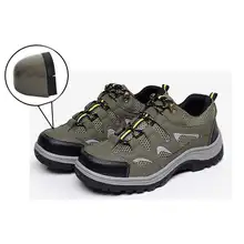 Мужская безопасная обувь Рабочая стальная носок шапки ботинки майка для скейтбординга Smash и пирсинг защитная обувь безопасности