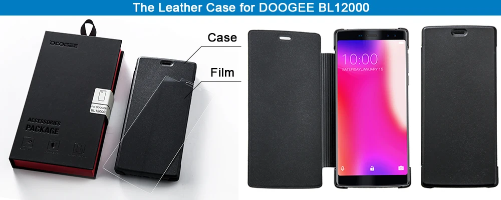 DOOGEE BL12000 Pro 12000mAh смартфон MTK6763T 6,0 ''18: 9 FHD+ безрамочный экран 2,5 ГГц 6 ГБ Оперативная память 64 Гб Встроенная память Quad Камера 16,0+ 13,0 Мп Android 7,1