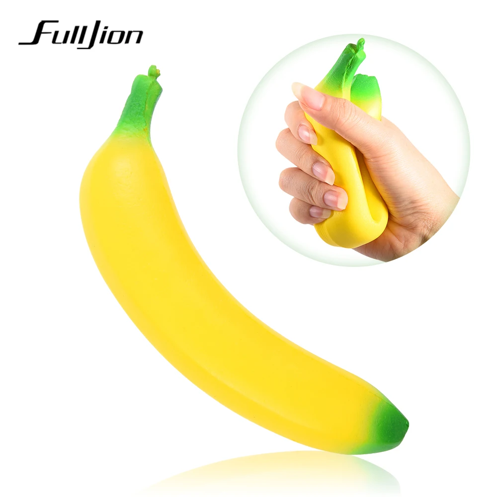 Fulljion Fun Squishy Slow Rising Banana Entertainment Antistress Stress Relief font b Toys b font Gags