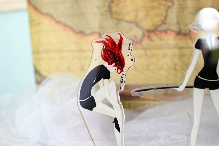 Аниме Houseki no Kuni Phosphophyllite cinnabar фигурка на акриловой подставке настольное украшение