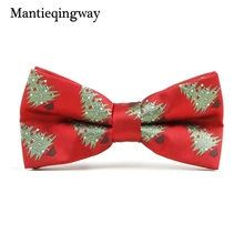 Mantieqingway Новые поступления Для мужчин s Рождественский галстук-бабочка Gravatas corbatas тонкий Vestidos полиэстер Санта колготки Claus для Для мужчин подарки