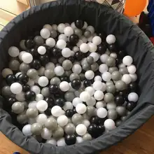 150pcs/lot Baby Anti Stress Ocean Ball BlacK Grey White Outdoor Fun & Sport Toy Balls For The Pool Pit Toys Balloons