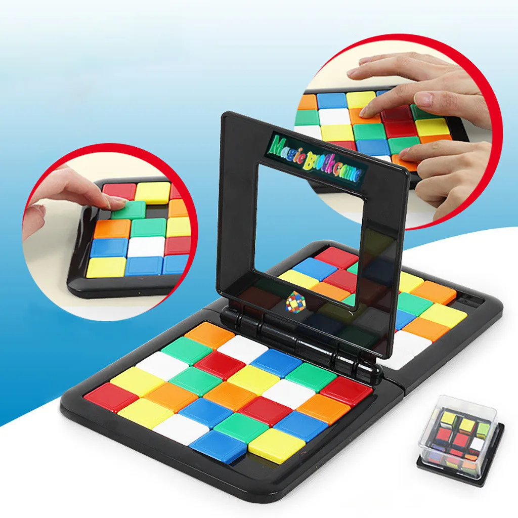 Головоломка Куб 3D головоломка гоночная доска с кубиками игра дети взрослые обучающая игрушка родитель-ребенок двойная скорость игра Волшебные кубики игрушка для детей