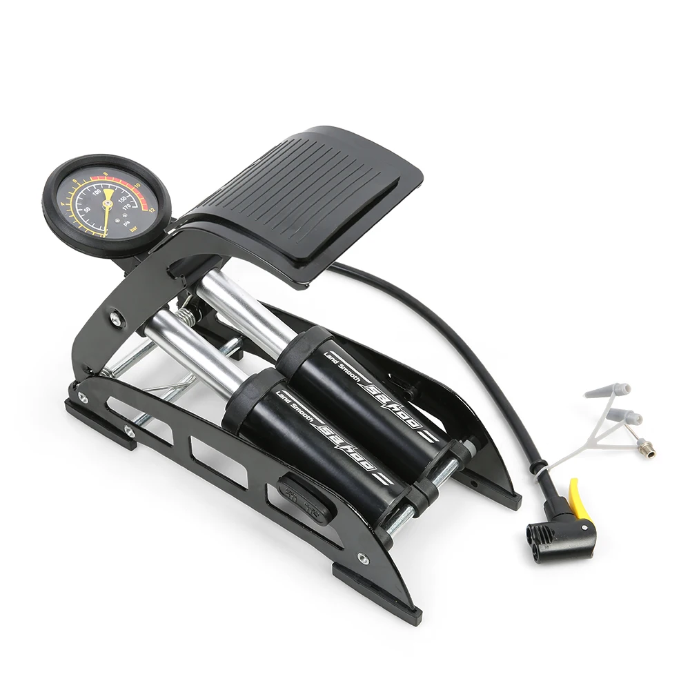 SAHOO Aluminum Alloy Bicycle MTB Bike Foot Air Pump Portable High