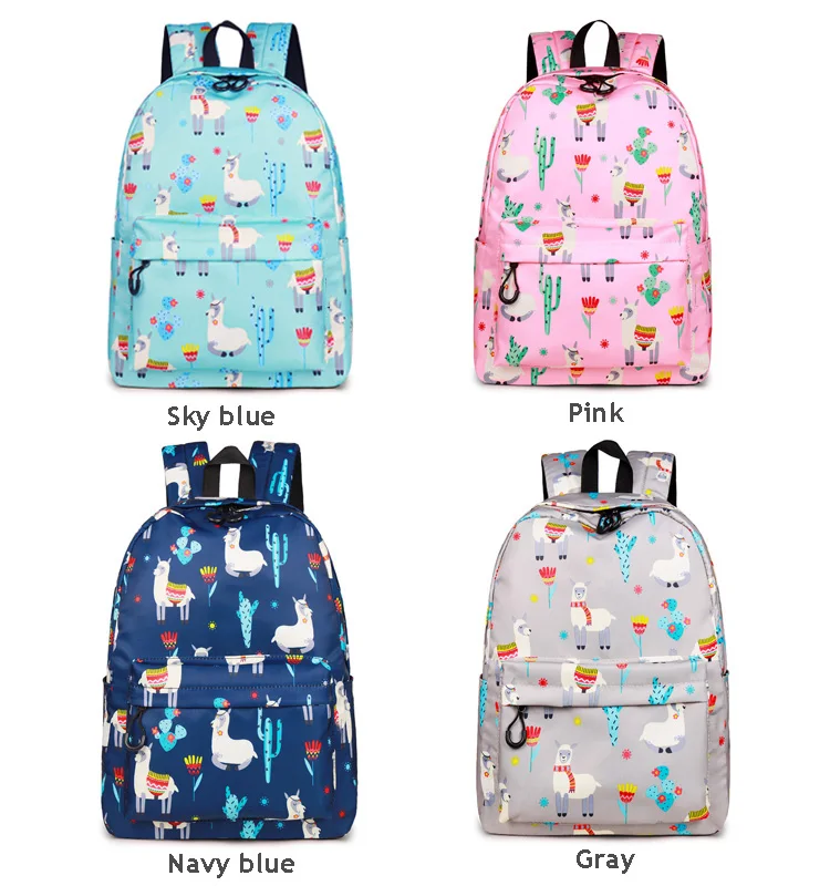 WINNER Animal Backpack 3D Print Cute Alpaca Flower School Backpack For Teenage Girls Laptop Travel Rucksack Mochila Feminina (5)