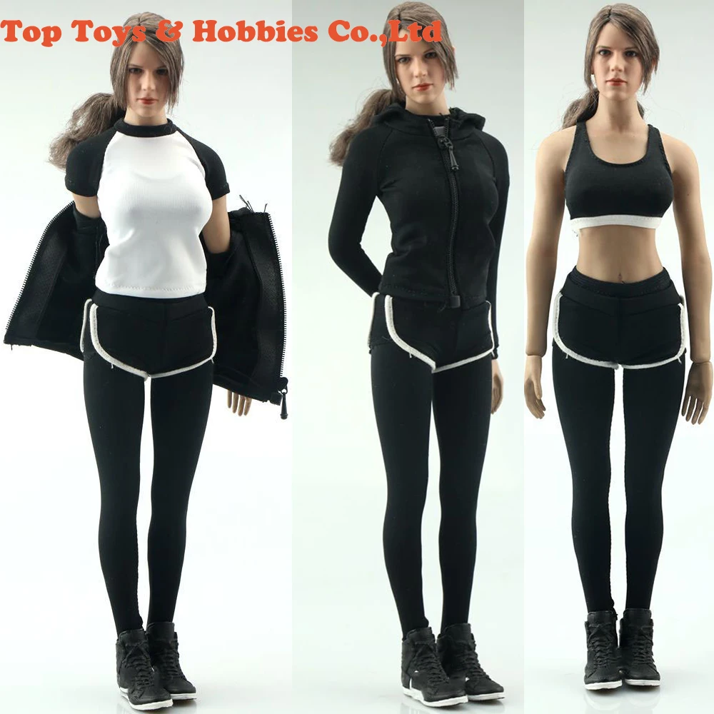 Tanie 1 6 joga odzież fitness garnitur z kapturem sweter spodenki T koszula spodnie zestaw dla 12 \