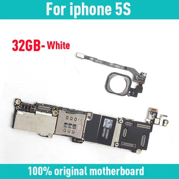 

32gb with Touch ID for iphone 5S Motherboard,White for iphone 5S Logic boards with Full Chips,100% Original unlocked
