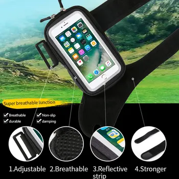 

Wrist Bag Forearm Band Bike Mount Phone Holder Riding Wristband Pouch Bag