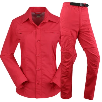 

Outdoor Spring Summer Fishing Clothing Set Women Breathable Sun UV Sportswear Clothes Fishing Shirt Pants Sport Fishing Clothes