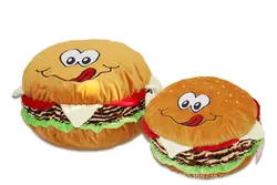 Мультфильм гамбургер плюшевые игрушки мягкие подушки, подушка Офисные Подушка для сна, подарок на день рождения w5360