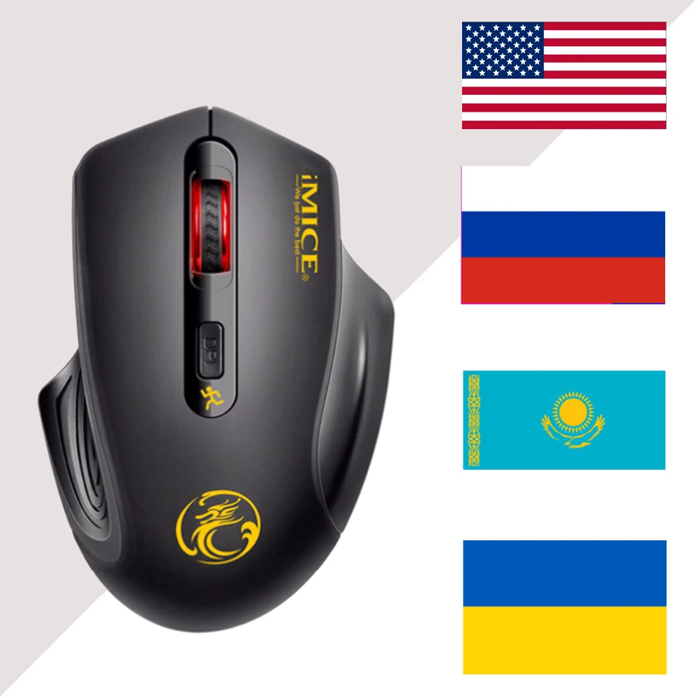 RS 2 4G беспроводная мышь компьютерная игровая Бесшумная с 4 кнопками