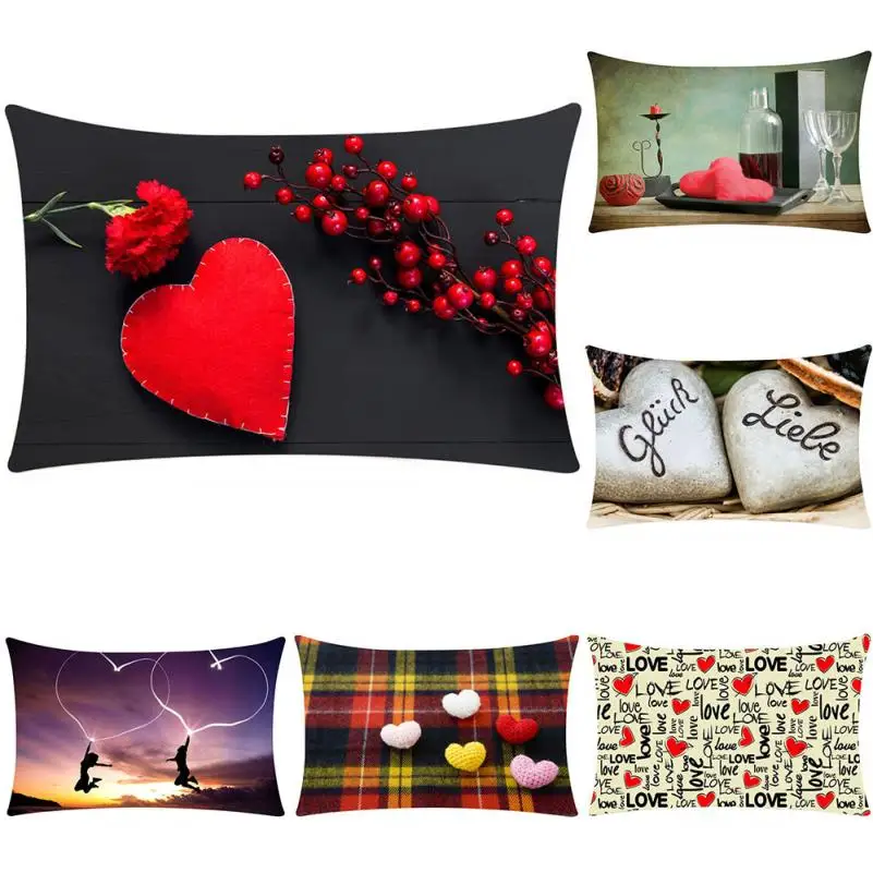 

50cm*30cm Cushion Cover Euro Style Pillow Cover Valentine's Day Present Decor Pillows Nordic Cojines Almofadas