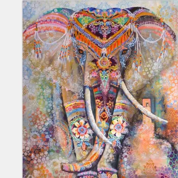 

5d diy diamond painting Elephant cross stitch landscape Resin Diamond Embroidery diamond moasic Needlework