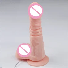 Big Realistic Adjustable Dildo Vibrator Huge Artificial Penis Suction Cup G Spot Anal Dildo Vibrator Sex Toys for Women 2017 voice control huge dildo vibrator remote control vibrator wand massager suction cup dildo big dildo sex toys for women