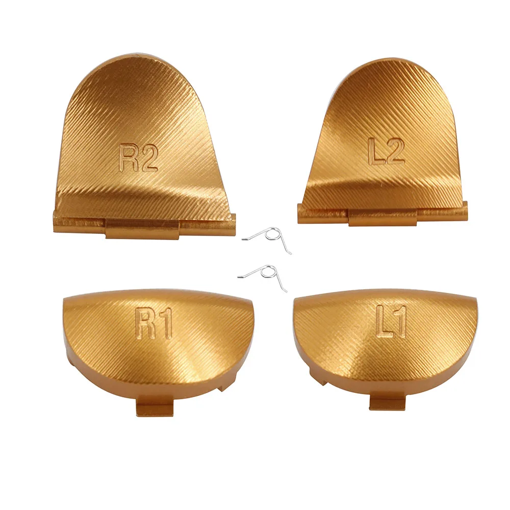 Aluminum Metal Alloy L2 R2 trigger & L1 R1 triggers buttons for PS4 Controllers Joystick Replacement accessory-2