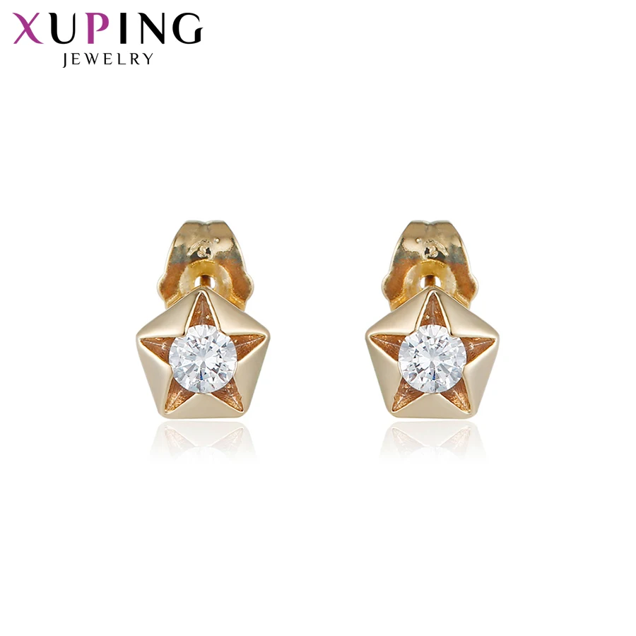 

Xuping Fashion Simple Earrings Charm Style Gold Color Plated Studs for Women Girls Thanksgiving Jewelry Gifts S76,4-94790