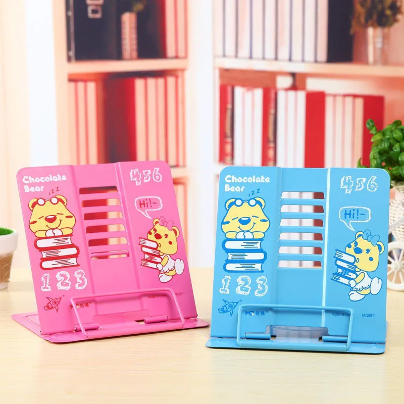 

Korean Stationery Adjustable Reading Book Shelves Bookend Creative Reading Rack Office Accessories 01003