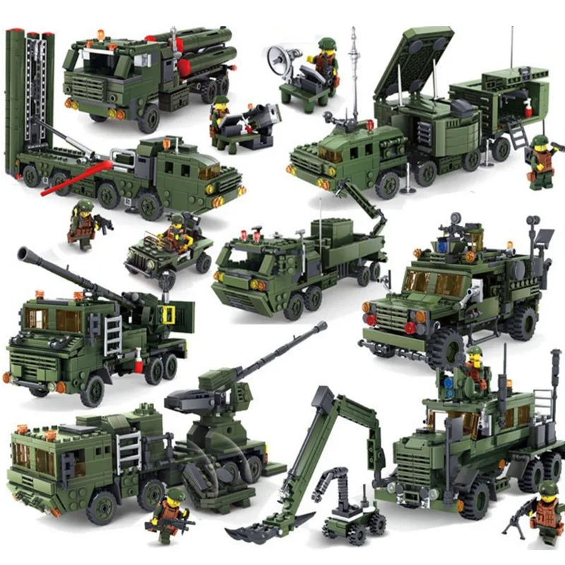 LegoINGs Military Weapon Gun War Building Blocks Soldiers Sets Field Army Vehicle Bricks Playmobil Educational Toys for Children