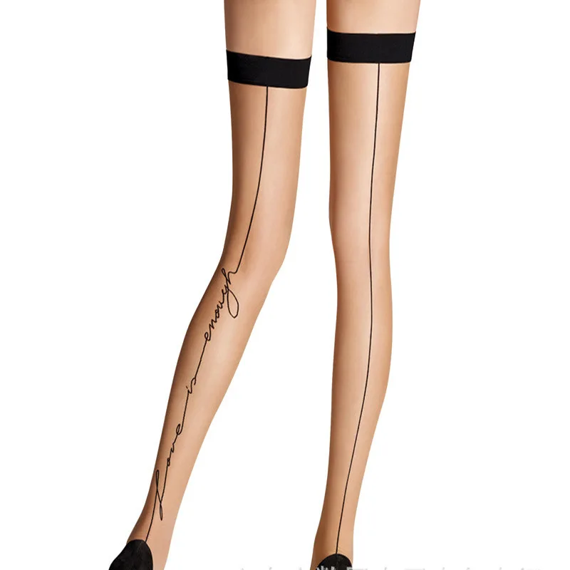 

Hot Sexy Women lady stay up sheer Thigh High Stockings Nightclubs Pantyhose high quality lingerie with black fashion backseam