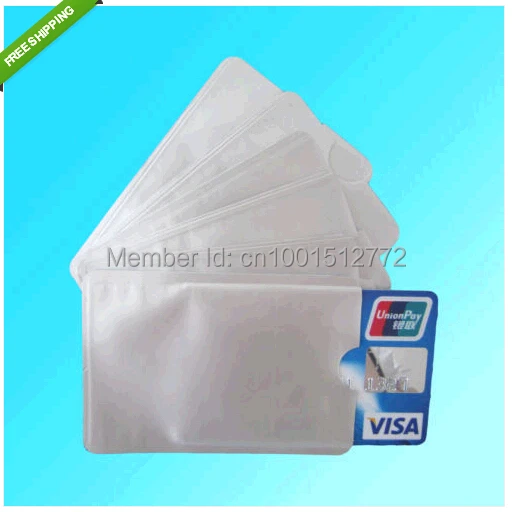 1000pcs Anti Scan RFID Blocking Sleeve Credit Card case to Secure Identity ATM Debit Contactless ID Protector Holder