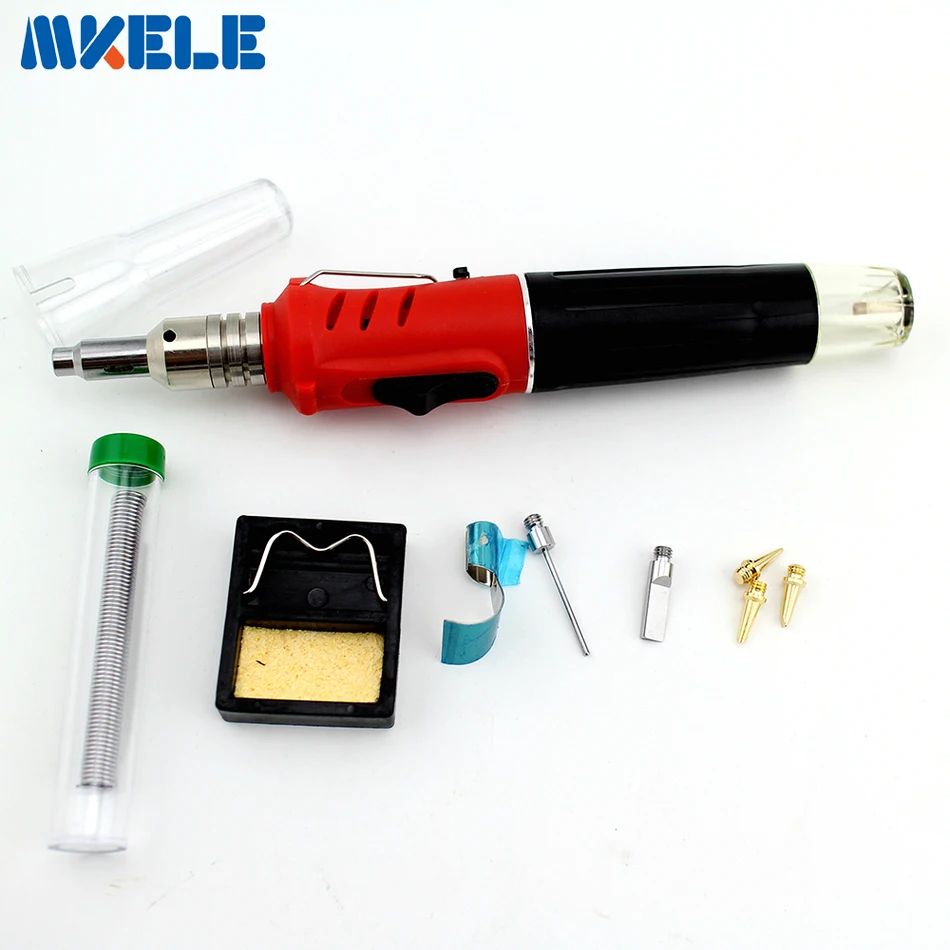 10 in 1 kit Professional Gas Soldering Iron Butane Welding Gas Torch