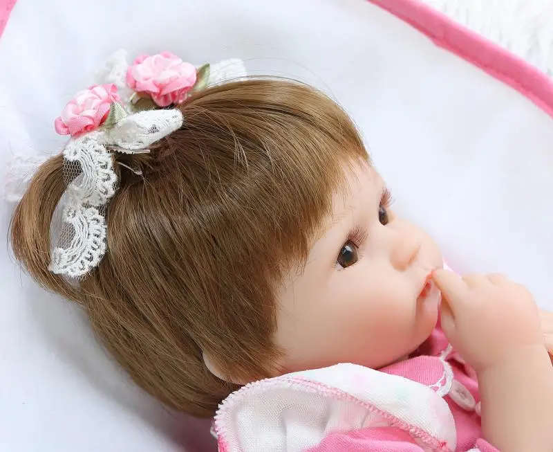 NPK Bebes Reborn Dolls de Silicone Girl Body 40 см очаровательные Куклы Игрушки для девочек boneca Baby Bebe кукла лучшие подарки игрушки