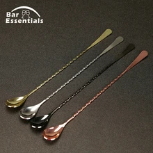 450 мм выносливая нержавеющая сталь длинная ручка для напитков ложка барная ложка для перемешивания ложка барный инструмент инструменты бармена