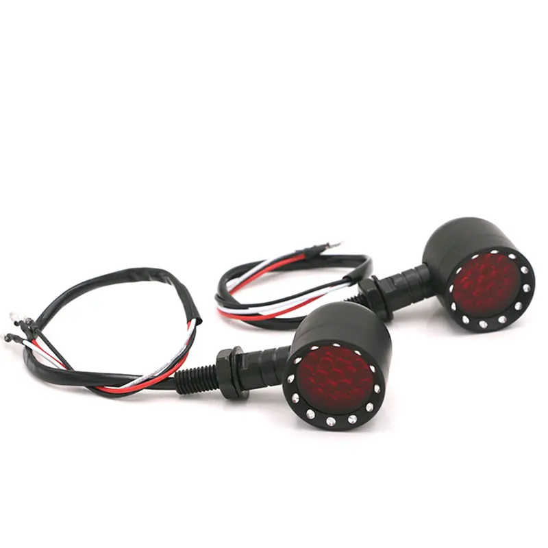 Nordson Universal 2pcs LED Motorcycle Turn Signal Lights Motocross Motorbike Indicator Blinker Moto Tail Lights Signal Lamp