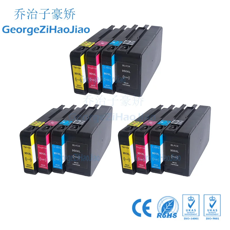 3 комплекта 950XL совместимый для HP HP950 чернильный картридж Officejet Pro 8600 8610 8615 8620 8630 8625