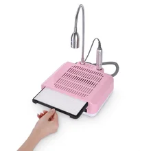 Biutee 3 в 1 35000 об./мин Электрический сборщик пыли для ногтей всасывание+ дрель для маникюра+ Настольная лампа для маникюра сверлильный станок с аксессуарами