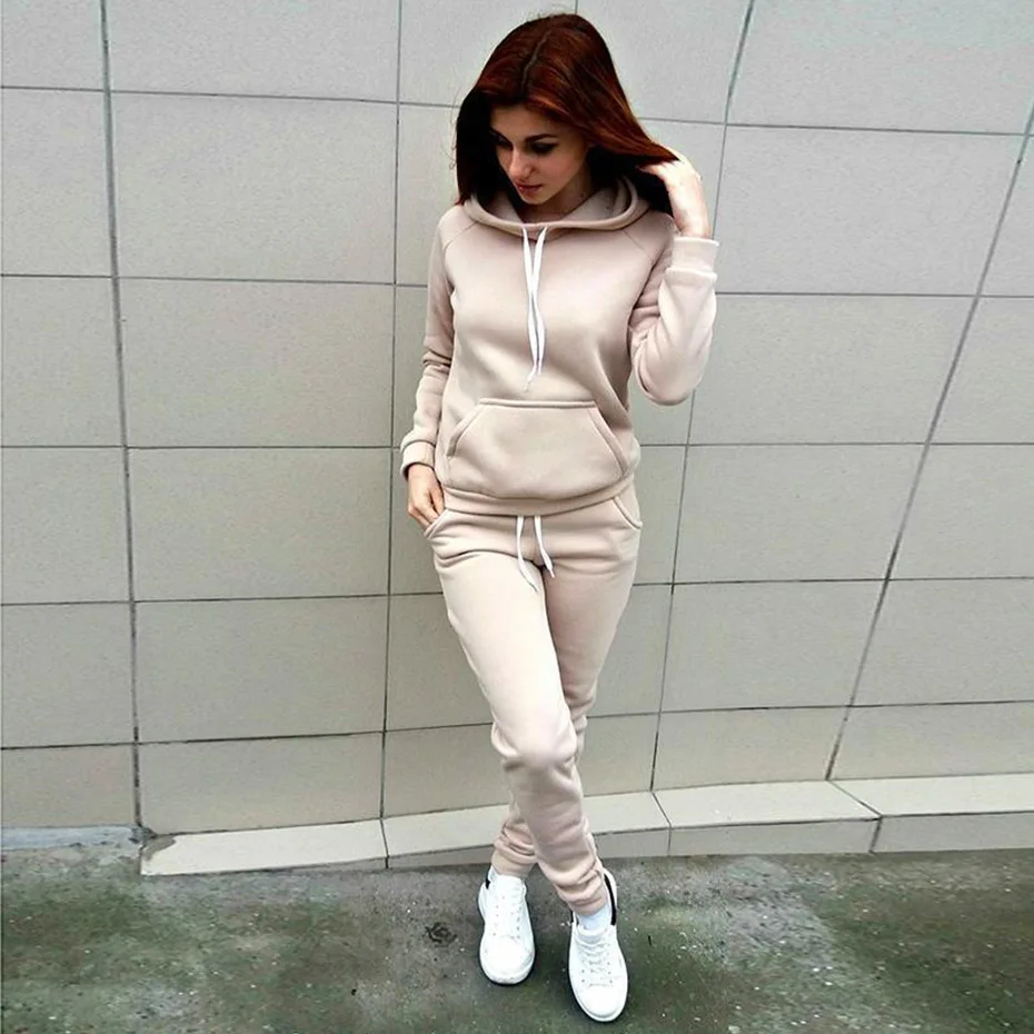 Zogaa Spring Autumn 2Pcs Women Ladies Tracksuit Crop Hoodies Long Sleeve Sweatshirt Pants Sets Casual Fitting Lounge Wear Suits Zogaa Spring Autumn 2Pcs Women Ladies Tracksuit Crop Hoodies Long Sleeve Sweatshirt Pants Sets Casual Fitting Lounge Wear Suits