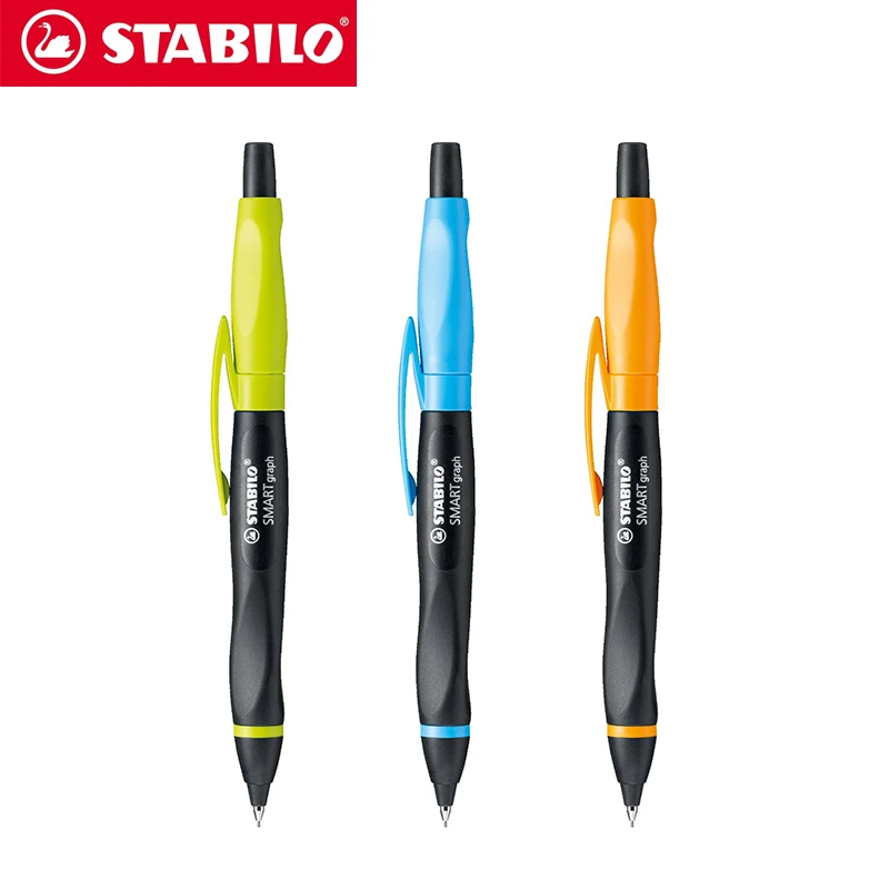 

Stabilo Mechanical Pencils Smart Graph 0.5mm Ergonomics Pen Kawaii Automatic Pen with Eraser For Office, Kids, Gift