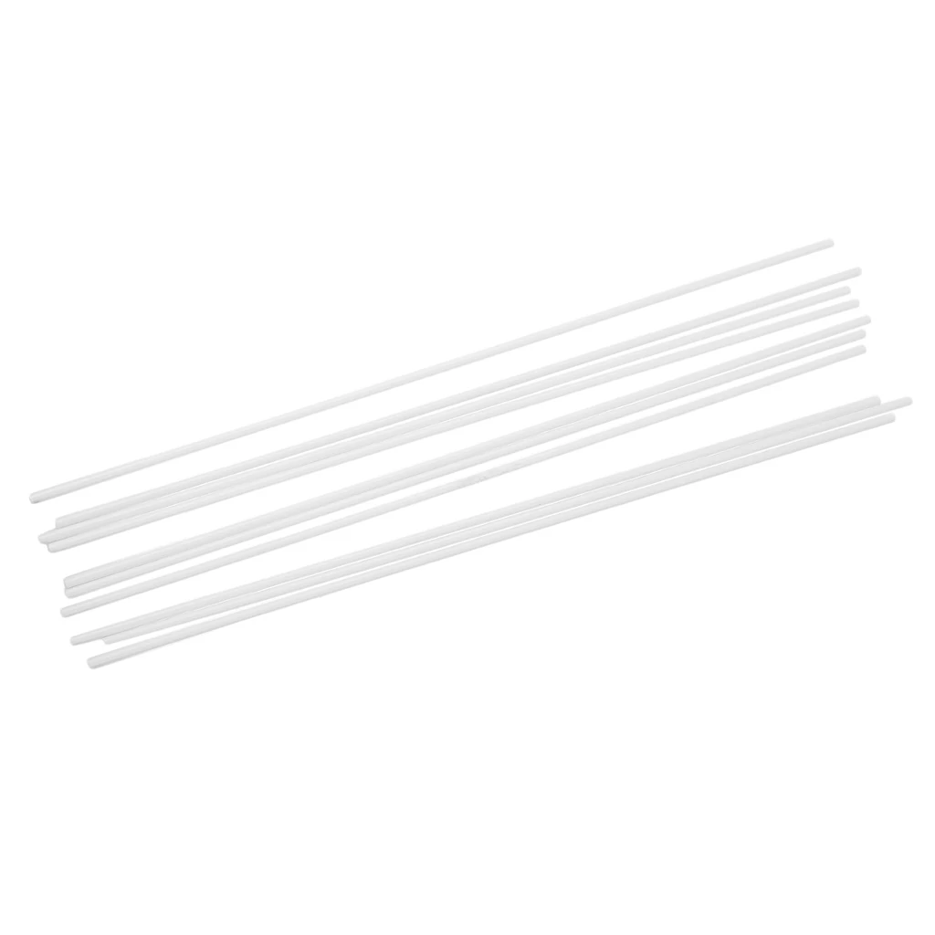10Pcs 250mm Length ABS Plastic Round Tube Pipe for Architectural Model Making Building DIY Sand Table Model Materials White
