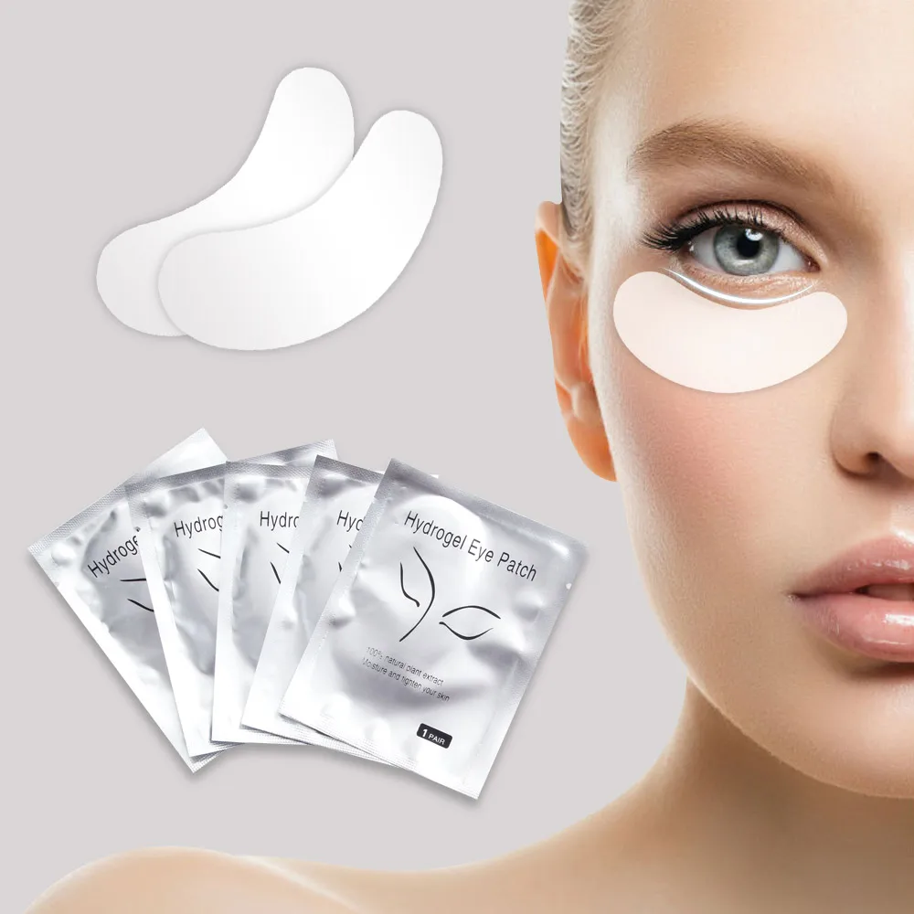 

50/100Pairs Paper Patches for Eyelash Extension Under Eye Pads Paper Patches Pink Lint free Stickers for False Eyelashes