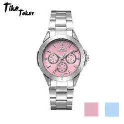 Тике Toker, элегантные часы Для женщин модные роскошные часы все Нержавеющая сталь Высокое качество Алмазный женские часы со стразами relogio 07