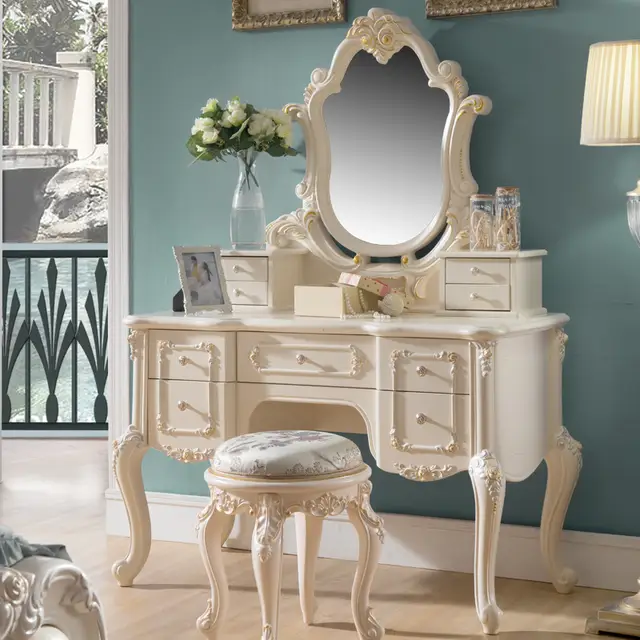 Online Shop Home Bedroom Furniture Dresser Table With Mirror D01