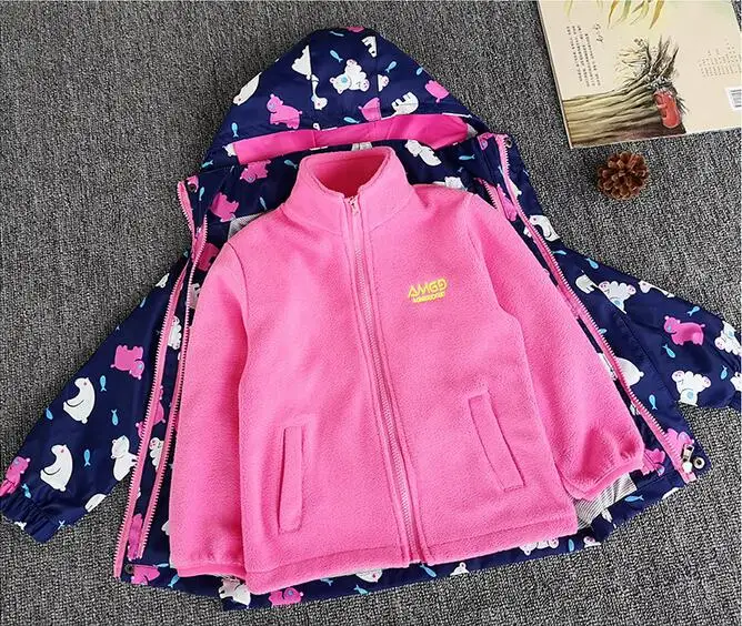 Теплый непромокаемый кардиган с радугой для девочек; верхняя одежда; Новая модная куртка для девочек-подростков; одежда для детей; толстовки с капюшоном для детей 4-10 лет
