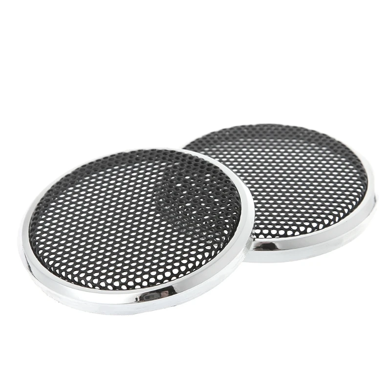 

2 Pcs New 50mm Speaker Steel Mesh Round Grill Protective Cover Decorative Circle