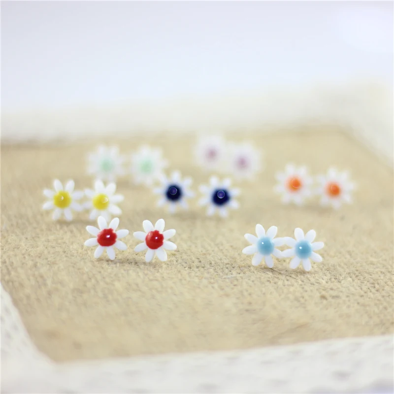 

Miredo jewelry wholesale new fashion stud ceramic earrings flower stud vintage earring anime for women #1660
