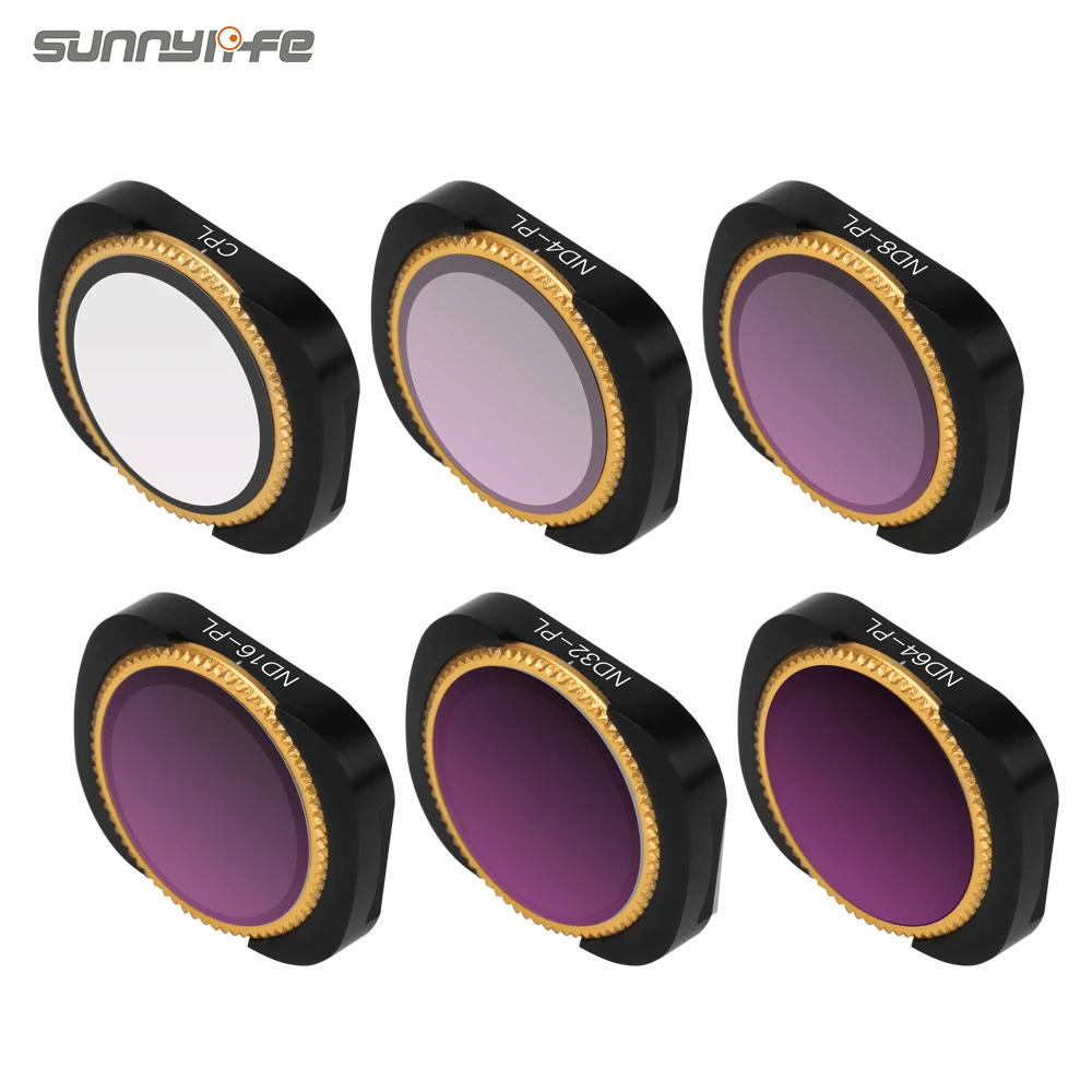 Sunnylife Регулируемый MCUV CPL NDPL ND64-PL ND32-PL ND4 ND8 фильтр объектива для DJI OSMO Карманный карданный Стабилизатор камеры