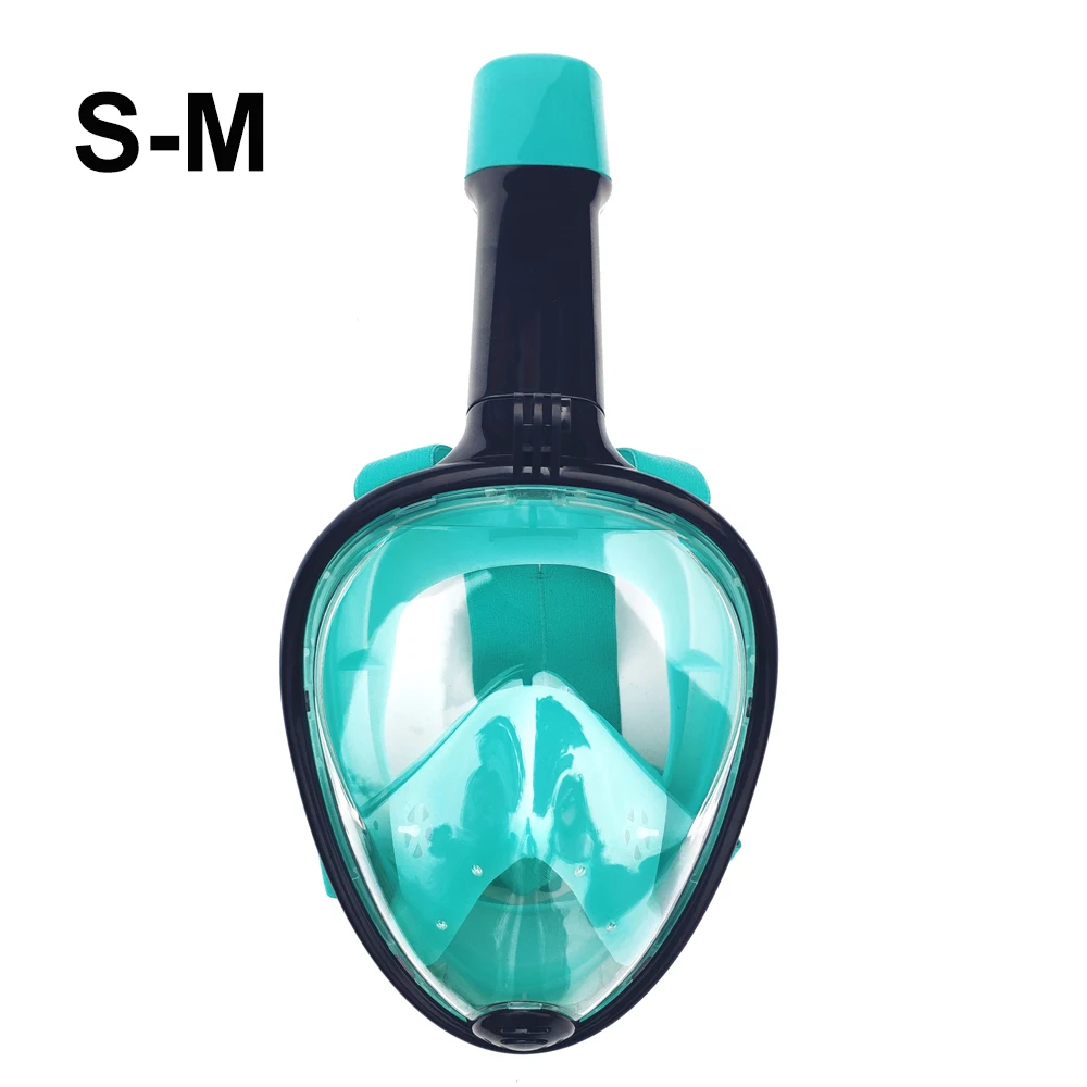 Маска для дайвинга на все лицо, противотуманная маска для подводного плавания, маска для подводного плавания, маска для подводной охоты, очки для детей/взрослых, тренировочное снаряжение для дайвинга - Цвет: New Color 03 S-M